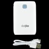 Dotfes D04-7 fehér Power Bank 2.1A/1A 7500mAh