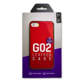   iPhone 7 / 8 / SE 2020 / SE 2022 (4,7") hátlap tok, carbon prémium, mágneses, piros, Dotfes G02MS