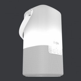 Bluetooth hangszóró + lámpa, 2.5W, fehér, Dotfes H05
