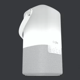 Bluetooth hangszóró + lámpa, 2.5W, fehér, Dotfes H05