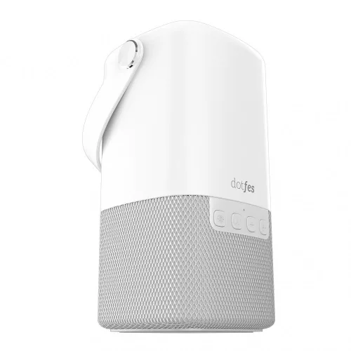 Bluetooth hangszóró + lámpa, 2.5W, fehér, Dotfes H05