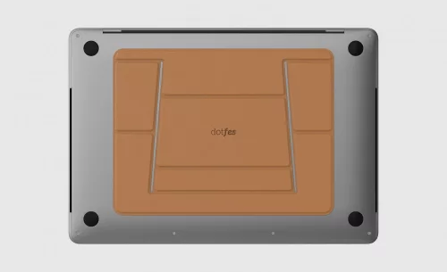 Dotfes F03 barna bőr prémium laptop tartó