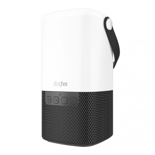 Bluetooth hangszóró + lámpa, 2.5W, fekete, Dotfes H05