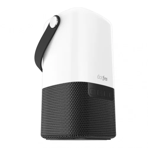 Bluetooth hangszóró + lámpa, 2.5W, fekete, Dotfes H05