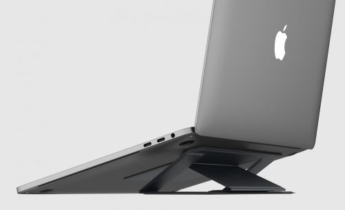 Dotfes F03 fekete bőr prémium laptop tartó