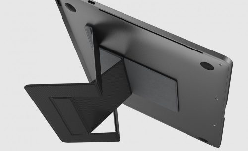 Dotfes F03 fekete bőr prémium laptop tartó