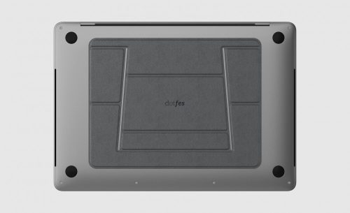 Dotfes F03 fekete bőr prémium laptop tartó