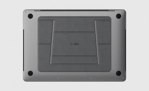 Dotfes F03 fekete bőr prémium laptop tartó