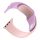 Dotfes S03 Apple Watch 38mm / 40mm okosórához pink + lila szilikon szíj (S/M méret)