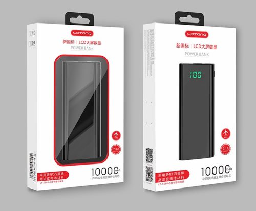 Letang S660 zöld-fekete power bank 10000mAh