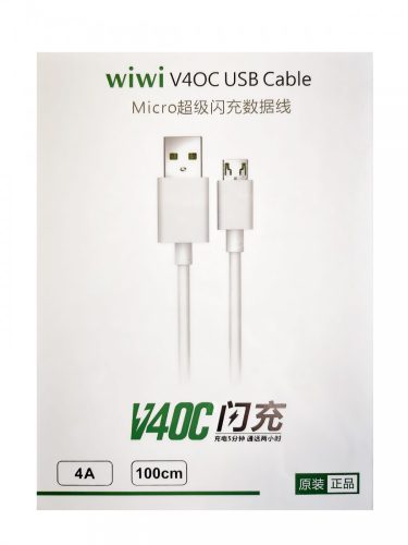 Letang wiwi W05 Micro USB fehér adatkábel 4A 1m