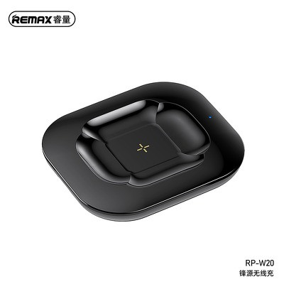 Remax RP-W20 Fonry fekete Airpods vezeték nélküli (Wireless) töltő 1A 10W