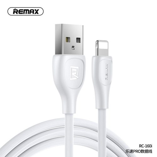 Remax RC-160i iPhone 8pin fehér adatkábel 2.1A 1M