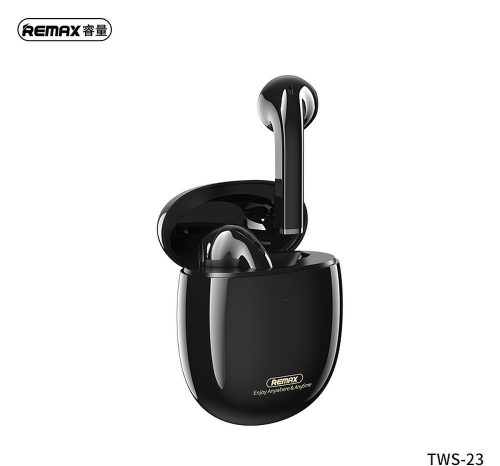 Remax TWS-23 fekete vezeték nélküli stereo bluetooth headset