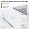 Érintő ceruza Apple táblagépekhez, fehér, Type-C csatlakozó, 6db póthegy, T-PHOX STYLUS ERA 1
