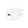 Hálózati töltőfej, 1xUSB, 3A / 18W, fehér, XO-CE33