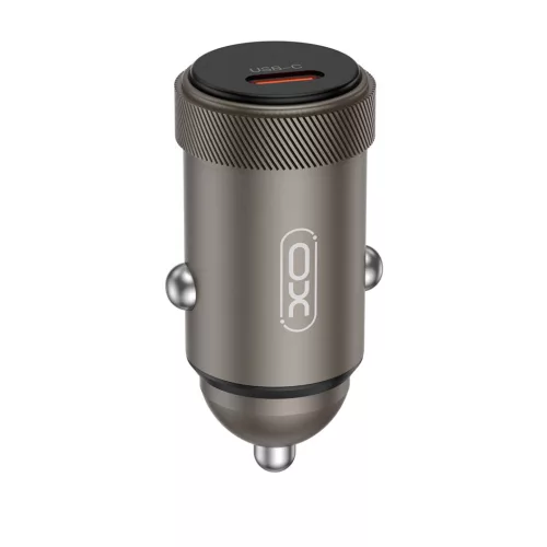Szivartöltő fej 1xType-C, PD 30W, fekete, XO CC70