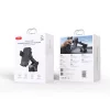 Szélvédőre / műszerfalra helyezhető autós tartó wireless töltővel, 15W, fekete, XO-WX043
