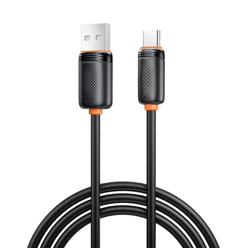 Type-C gyorstöltő adatkábel, 15W / 3A, 1M, fekete, XO-NB302