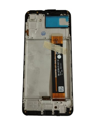 Samsung Galaxy A23 5G LCD+érintőpanel kerettel, fekete, SM-A236