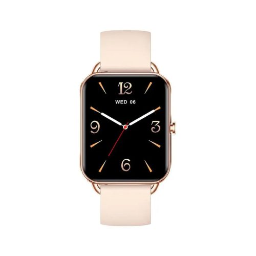 Colmi P20 okosóra szilikon szíjjal, 1.65" AMOLED kijelző, IP68 vízállóság, arany