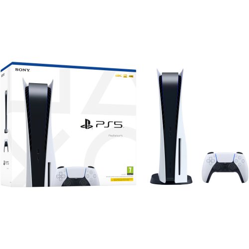 Sony Playstation 5 (PS5) Standard Edition játékkonzol, 825GB/Go, fekete/fehér