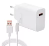 Xiaomi hálózati töltőfej 1xUSB + Type-C adatkábel, 33W / 3A, gyári, fehér, MDY-16-EF (CSOMAGOLÁS NÉLKÜLI)