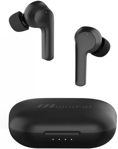 Willful T7 fekete stereo bluetooth headset vezeték nélküli töltőtokkal