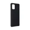 Samsung Galaxy S22 szilikon tok, matt, velúr belső, fekete, SM-S901, Forcell Silicone