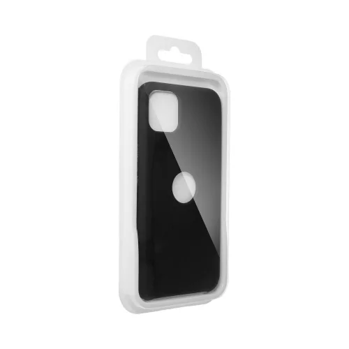 Samsung Galaxy S22 szilikon tok, matt, velúr belső, fekete, SM-S901, Forcell Silicone
