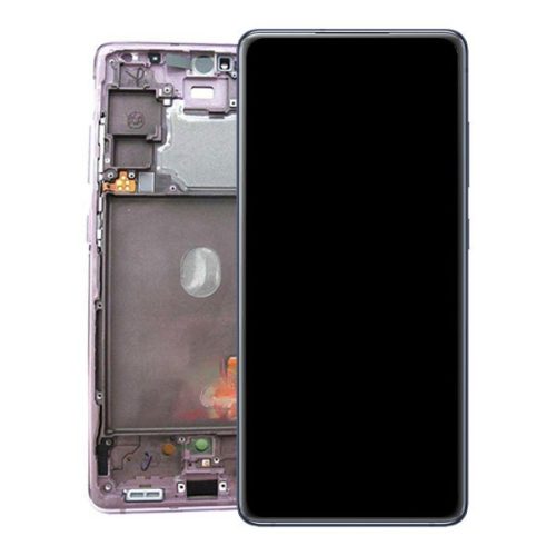 Samsung G780 Galaxy S20 FE / G781 Galaxy S20 FE 5G lila (Cloud Lavender) gyári LCD+érintőpanel kerettel