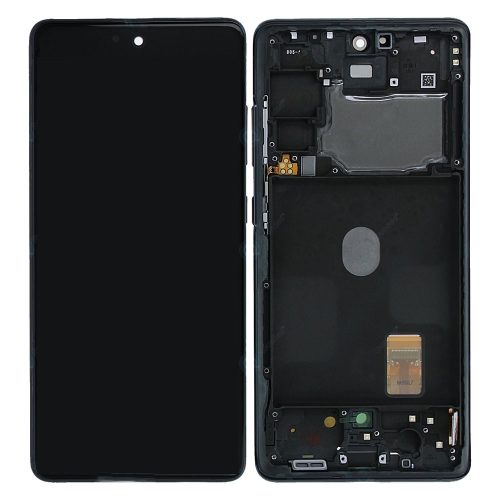 Samsung G780 Galaxy S20 FE / G781 Galaxy S20 FE 5G gyári LCD+érintőpanel fekete kerettel