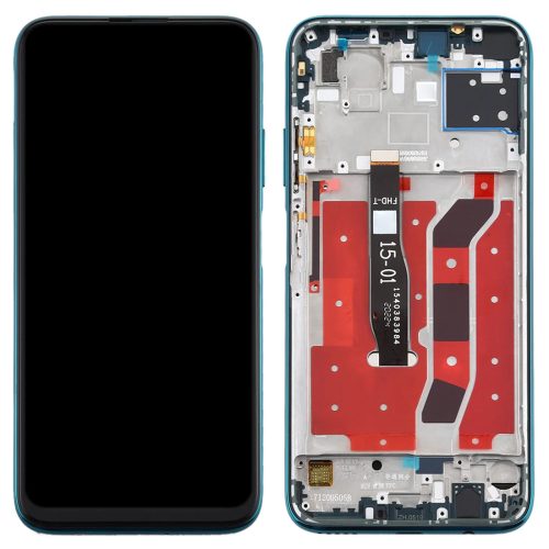 Huawei P40 Lite 4G LCD + érintőpanel kerettel, zöld