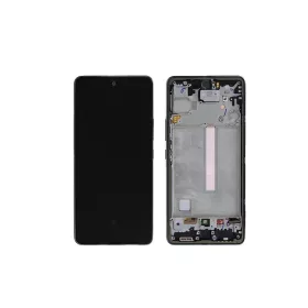   Samsung Galaxy A73 LCD + érintőpanel kerettel, fekete, gyári, SM-A736