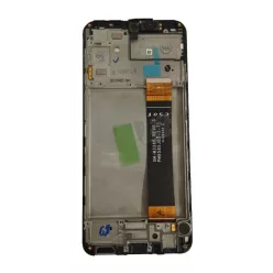   Samsung Galaxy A23 4G LCD + érintőpanel kerettel, gyári, fekete, SM-A235