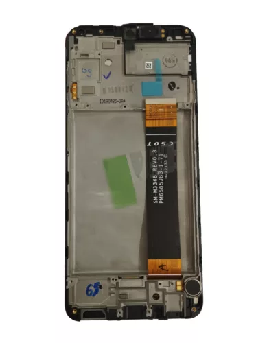 Samsung Galaxy A23 4G LCD + érintőpanel kerettel, gyári, fekete, SM-A235