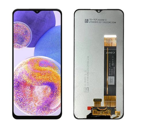 Samsung Galaxy A23 5G fekete LCD+érintőpanel, SM-A236B, SM-A236U