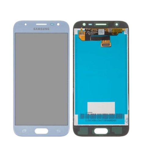 Samsung Galaxy J3 (2017) LCD+érintőpanel, kék/ezüst, SM-J330