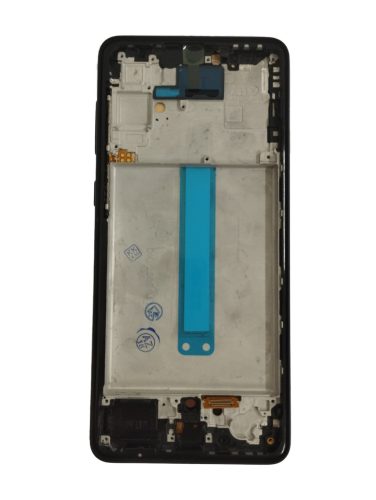 Samsung Galaxy A33 LCD + érintőpanel kerettel, OLED, fekete, SM-A336