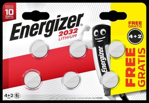 Energizer CR2032 gombelem 3V (6 db)