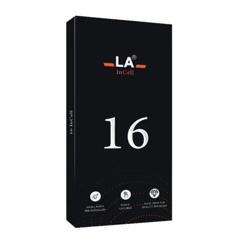 iPhone 16 LCD + érintőpanel, fekete, INCELL, LA (6,1")
