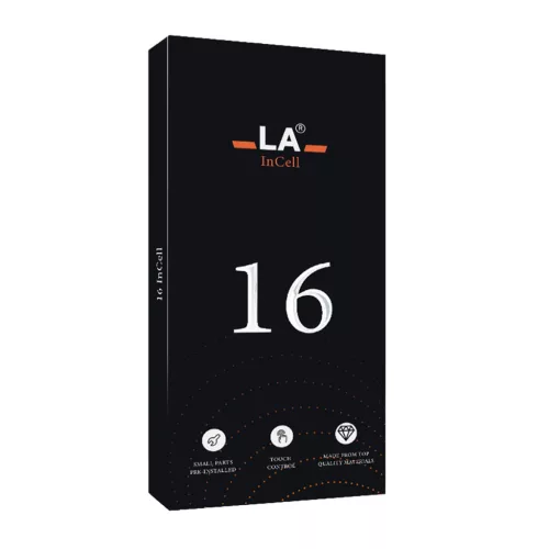 iPhone 16 LCD + érintőpanel, fekete, INCELL, LA (6,1")