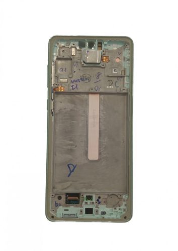 Samsung A736 Galaxy A73 5G gyári LCD+érintőpanel mentazöld kerettel