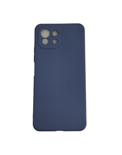 Xiaomi Mi 11 Lite 4G/5G szilikon tok, matt, velúr belső, kék, Silicone Case