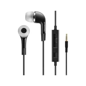  Samsung stereo vezetékes fülhallgató jack csatlakozóval, gyári, felvevőgombos / hangerőszabályzós, fekete, EHS64AVFBEGEU (CSOMAGOLT)