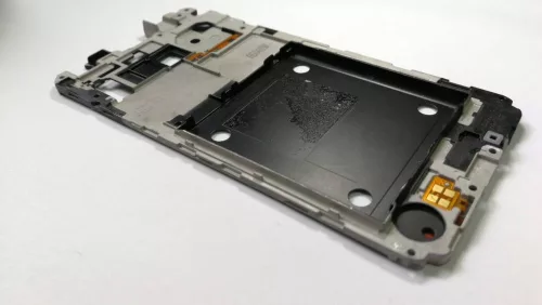 Samsung G388F Galaxy Xcover3 belső keret+alsó gomb flex gyári bontott