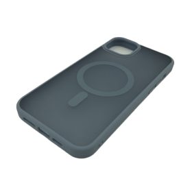   iPhone 14 Plus (6.7") hátlap tok, műanyag / TPU tok, szürkéskék / áttetsző, Magsafe