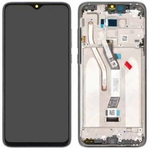 Xiaomi Redmi Note 9S / 9 Pro / 9 Pro Max LCD + érintőpanel kerettel, gyári, szürke