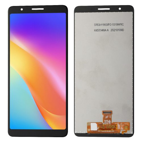 Samsung Galaxy A01 / M01 Core LCD+érintőpanel, fekete, SM-A013, SM-M013