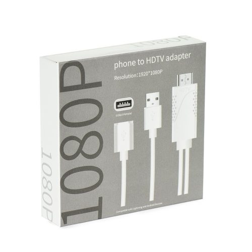 HDMI - USB fehér MHL média adapter okostelefonhoz